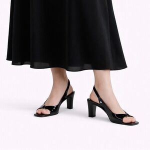 Roberto Capucci Black Women's Slingback Shoes